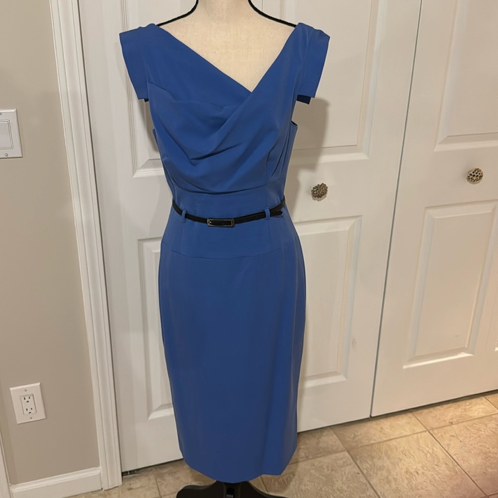 Black Halo Women Jackie Belted Dress